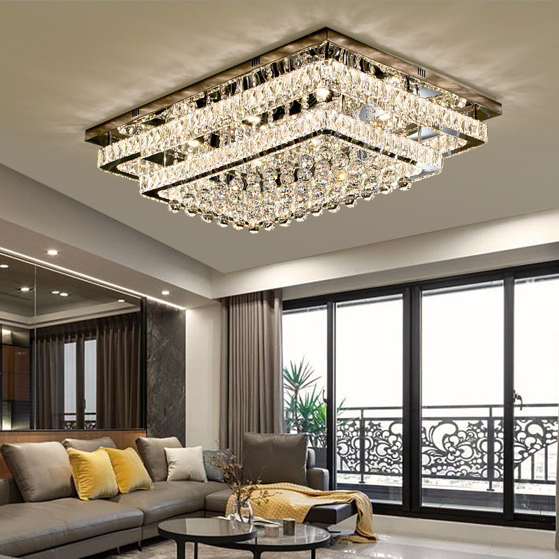 JYLIGHTING Crystal Modern Luxury Fancy Clear lustre LED Bedroom living room Crystal ceiling Light