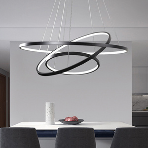 JYLIGHTING New design white modern chandelier ring LED lighting ceiling light for living room dining room lamps