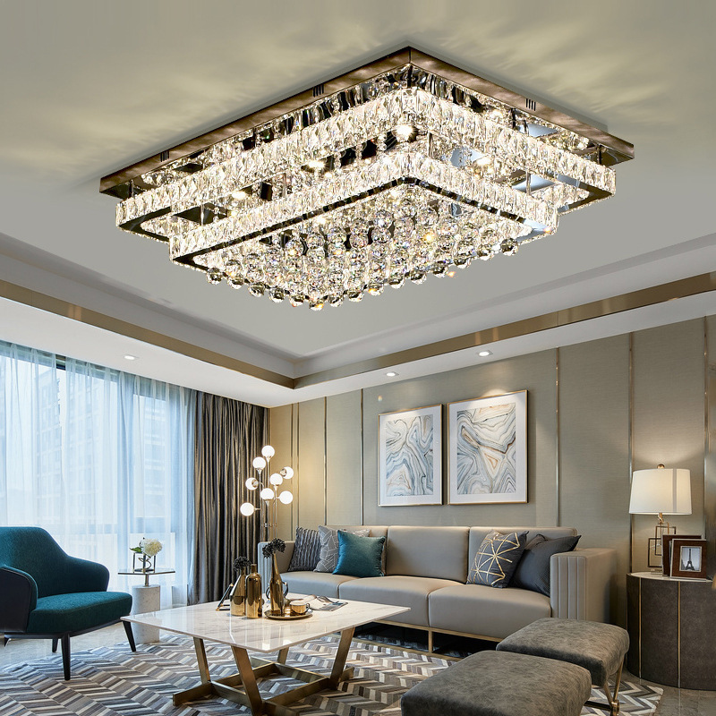 JYLIGHTING Crystal Modern Luxury Fancy Clear lustre LED Bedroom living room Crystal ceiling Light