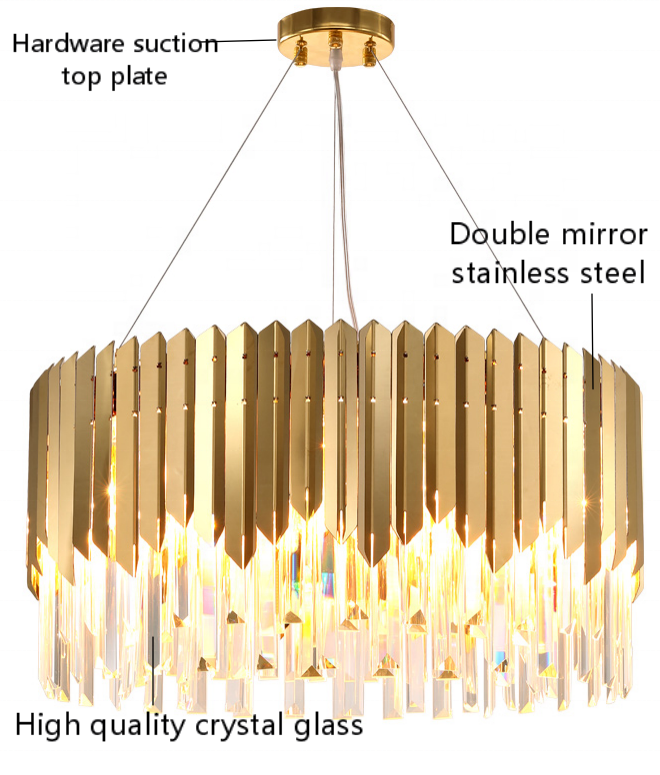 JYLIGHTING Led  modern luxury lustre  pendant kitchens table lamps living room  wall ceiling lighting crystal chandelier