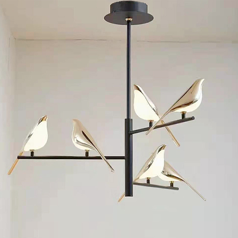 JYLIGHTING Modern simple decorative light bird light metal chandelier Dining room kitchen living room bedroom chandelier