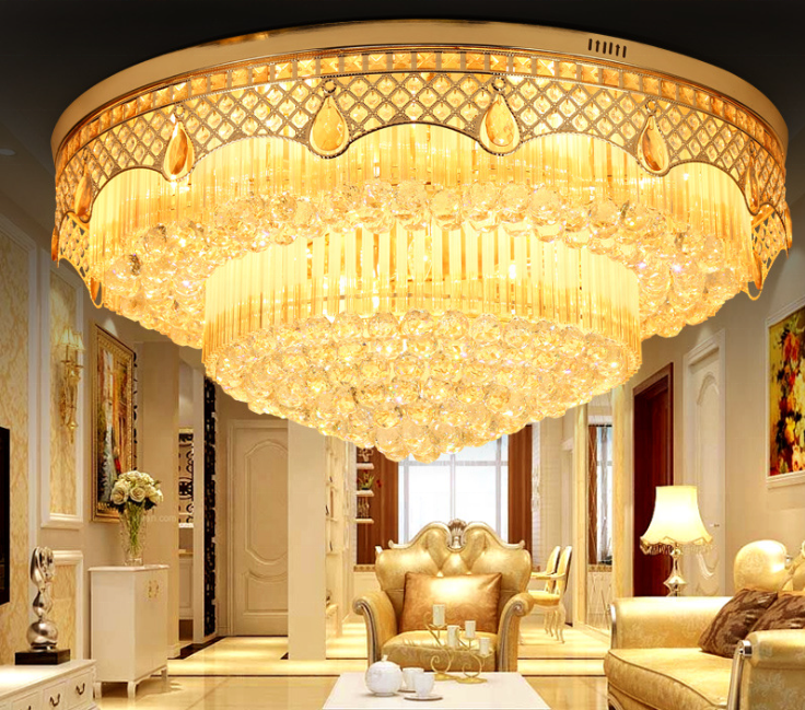 JYLIGHTING High quality nordic modern lighting luxury crystal lights ceiling for living room