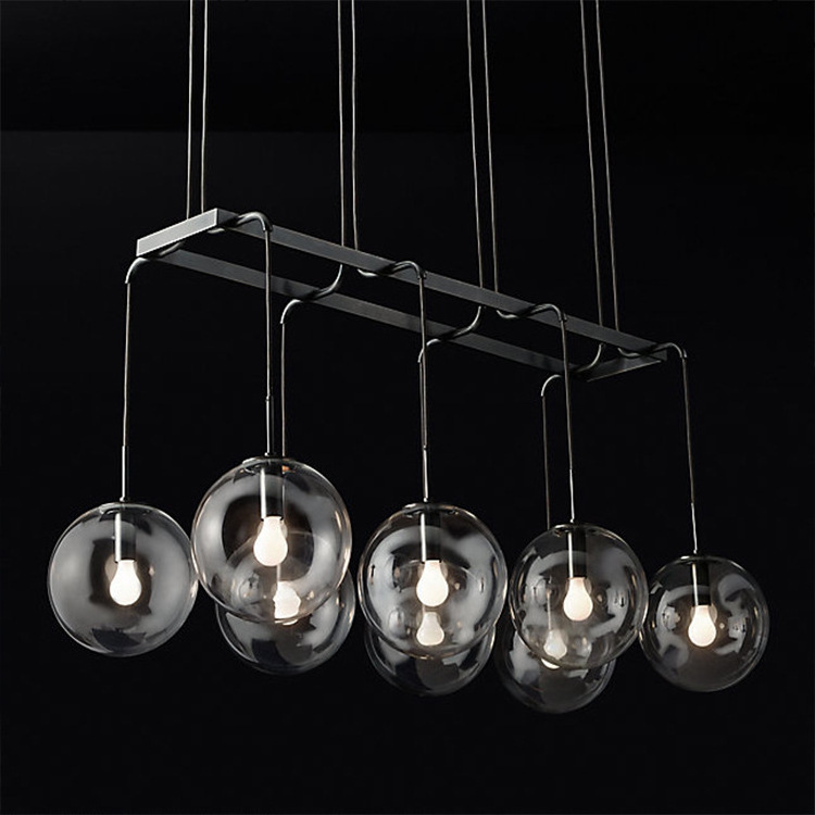 JYLIGHTING Creative Art Molecule Hall Living Room Restaurant Suspension Light Fixtures Minimalist Design Glass Ball Chandelier