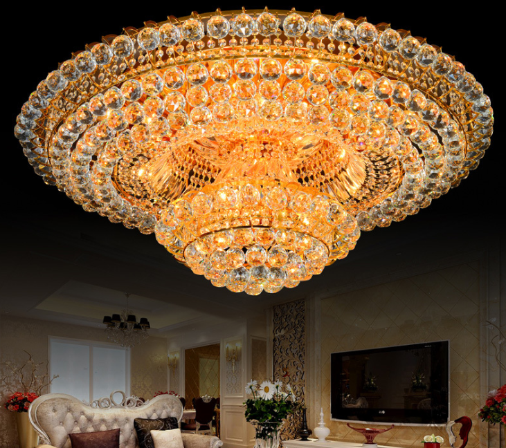 JYLIGHTING High quality nordic modern crystal led ceiling light pendant flush lamp ceiling crystal lamp