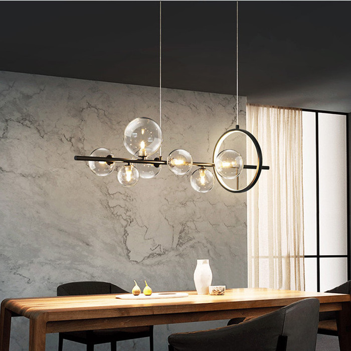 JYLIGHTING Nordic simple living chandelier glass bubble large creative atmosphere bar bedroom dining room modern ceiling light