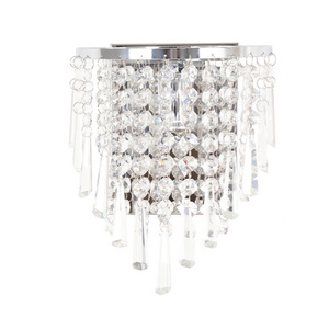 JYLIGHTING Living Room Bathroom Home Indoor Lighting Decoration Chrome Sconce Wall Light Crystal Wall light