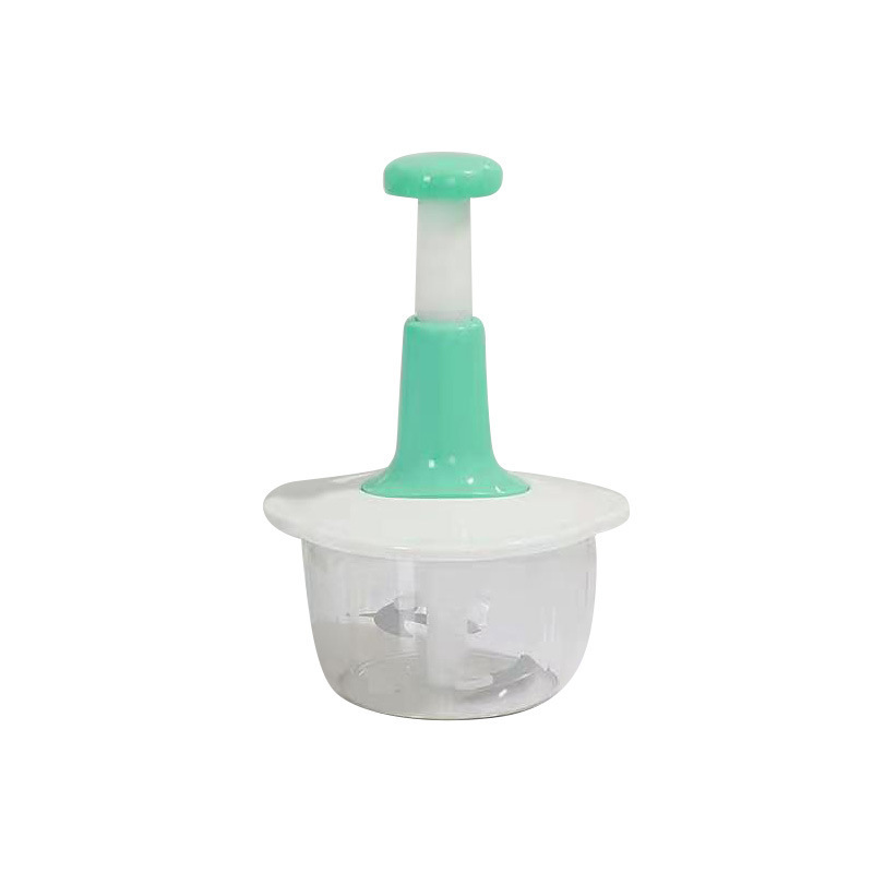 OEM Plastic Pp Onion Veggie Vegetable Slicer Cutter Manual Push Hand Meat Chopper With Storage Color Box