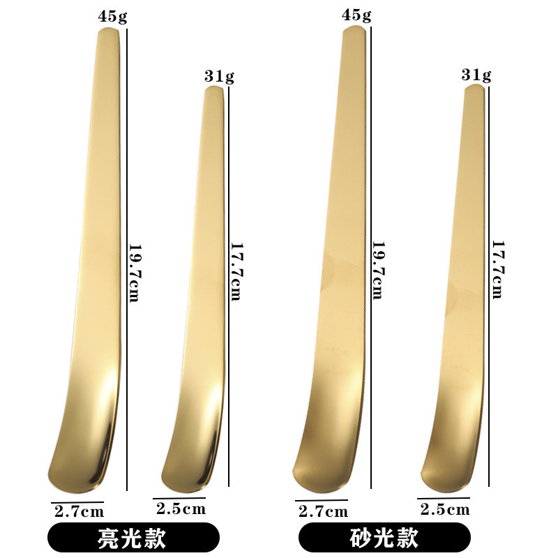 new style Stainless steel long handle coffee scoop Gold ice cream scoop with custom logo