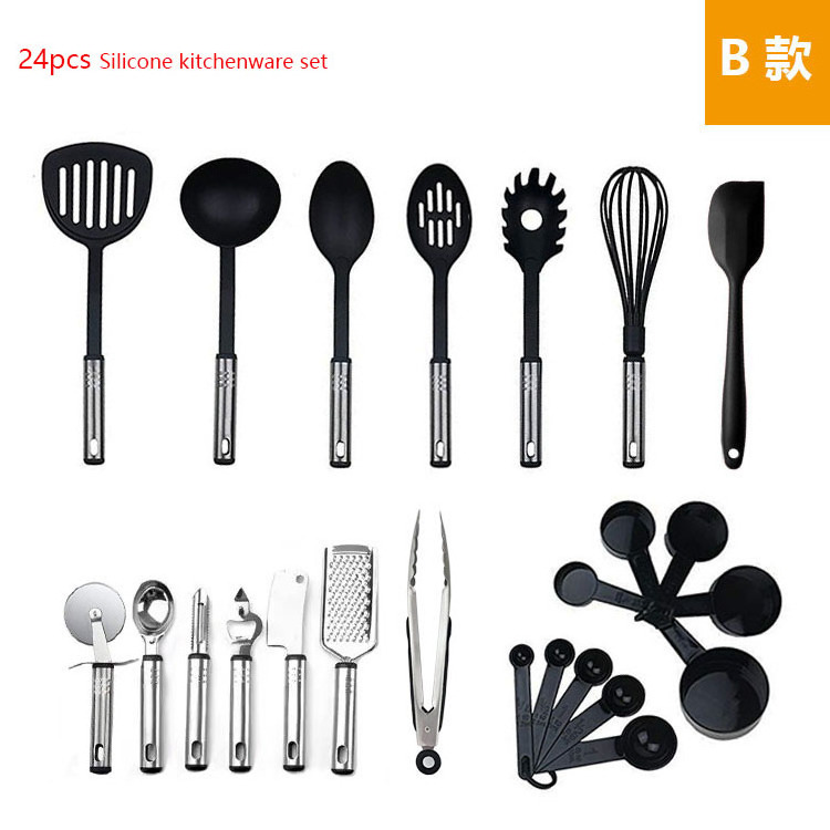 40 sets of silicone kitchenware Stainless steel kitchen gadgets kitchen accessories