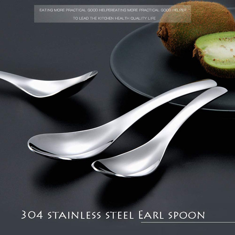 edible stainless steel metal mirror polish earl spoons royalty line colored dinner spoon