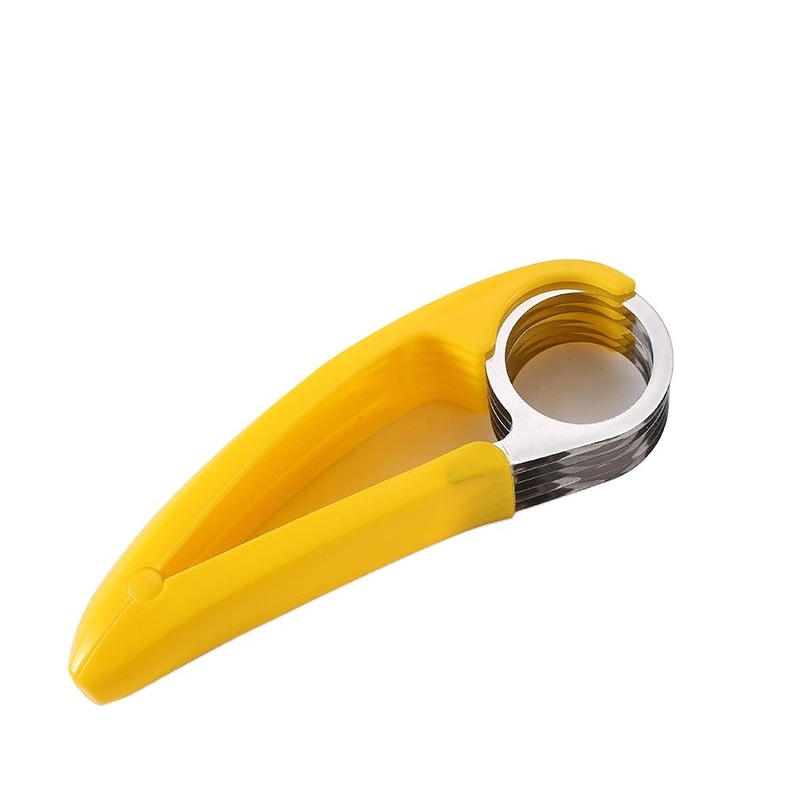 Kitchen Accessories Banana Slicer Fruit Vegetable Sausage Slicer Stainless Steel Banana Cutter Salad Sundaes Tools