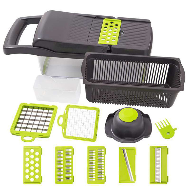 2020 new multi-function 7 blades Fruit, vegetable and potato slicer , household Vegetable Chopper Slicer