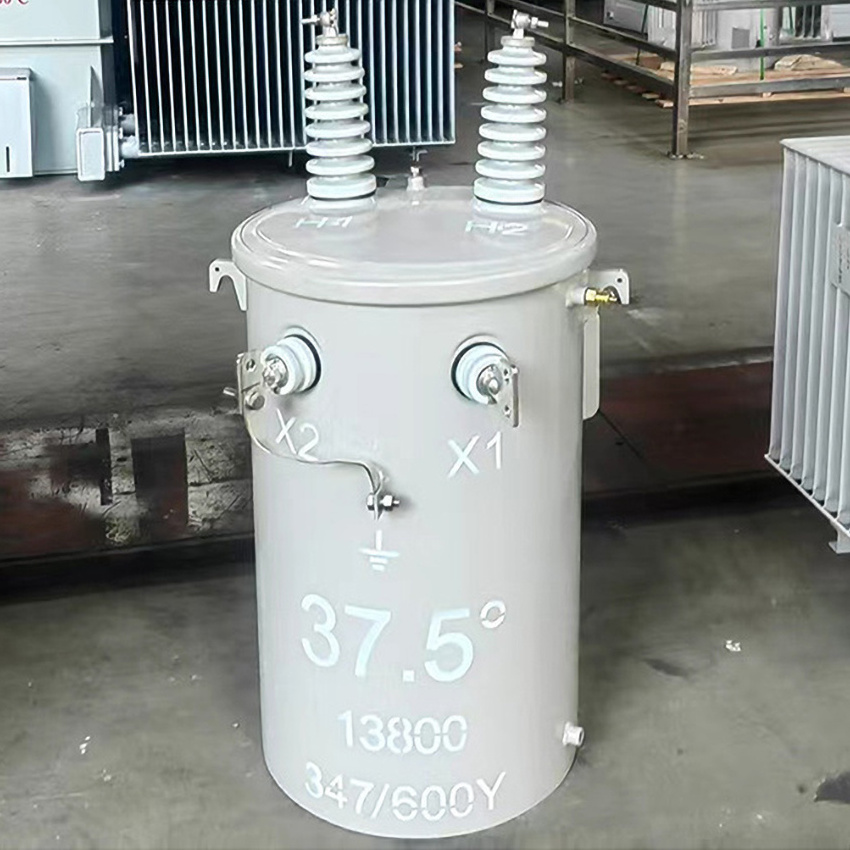 Low noise amorphous  75KVA    100kva Transformer copper winding  single phase pole mounted transformer