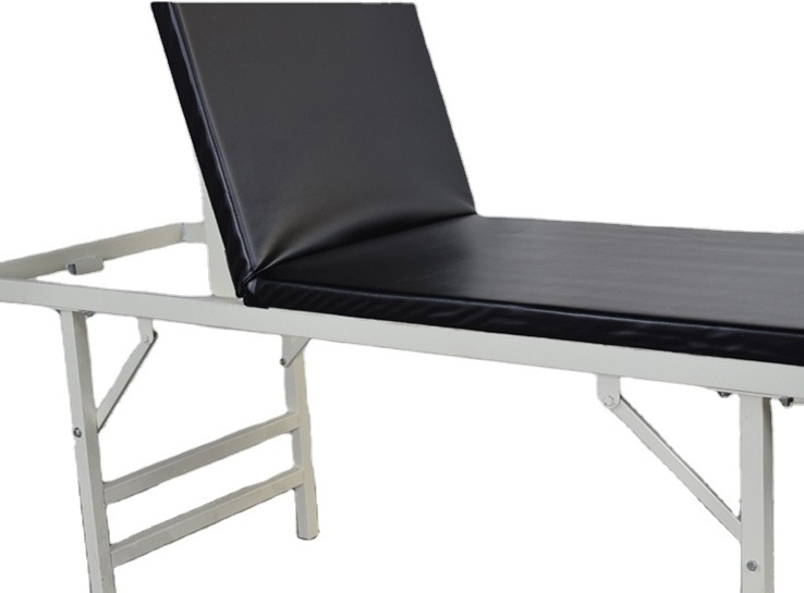 Medical equipment stainless steel examination table manual 1 crank clinic bed  for hospital