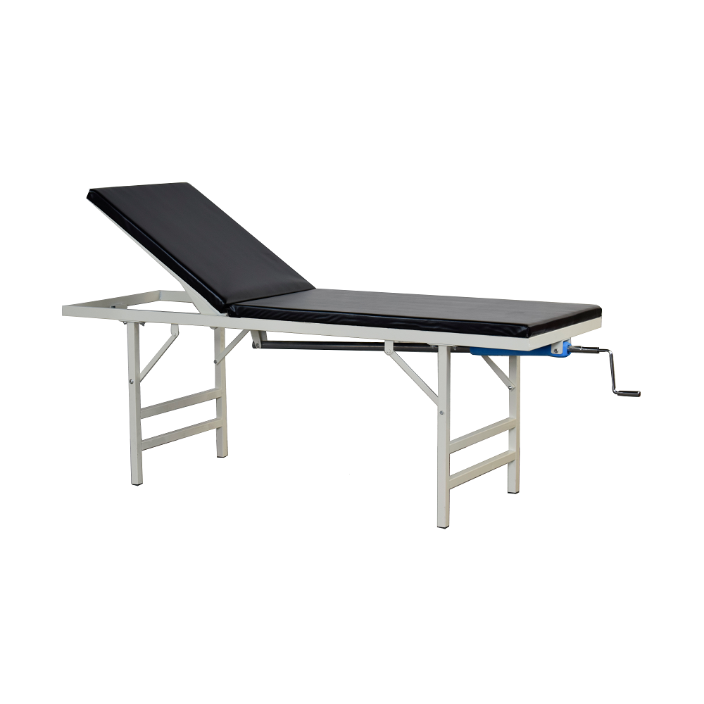 Medical equipment stainless steel examination table manual 1 crank clinic bed  for hospital