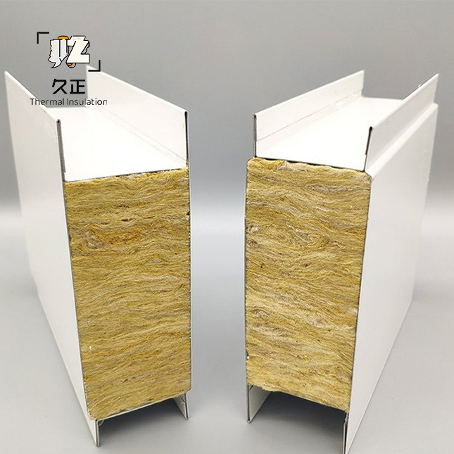 Customized Factory Price Sandwich Panel Price High Density Fireproof Heat Insulation Rock Wool Sandwich Panels