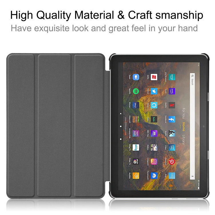 Factory wholesale luxury leather Magnetic PC Tablet Cover Case for 2021 amazon cute kindle fire hd 10 case