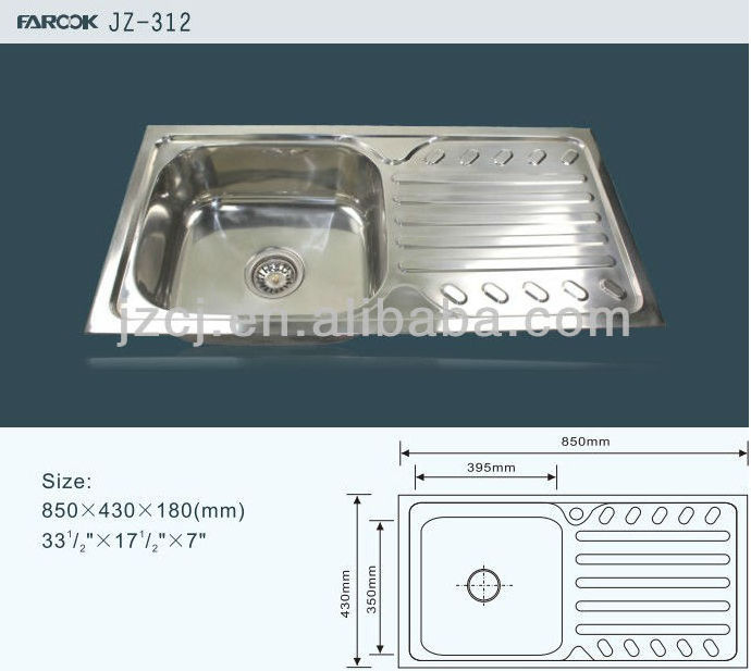 industrial kitchen water sink stainless steel