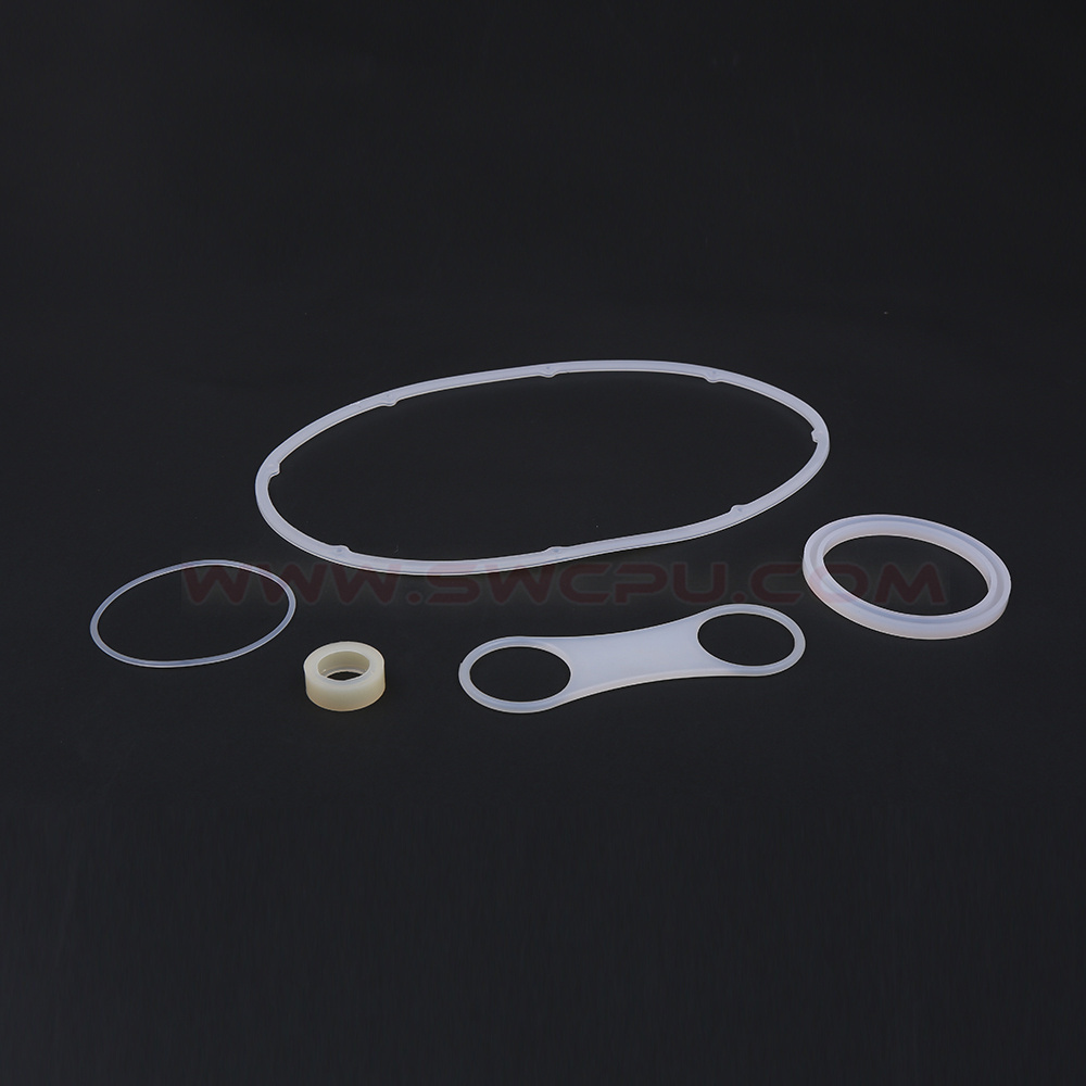 high quality customize various specifications and materials soft clear silicone o-ring