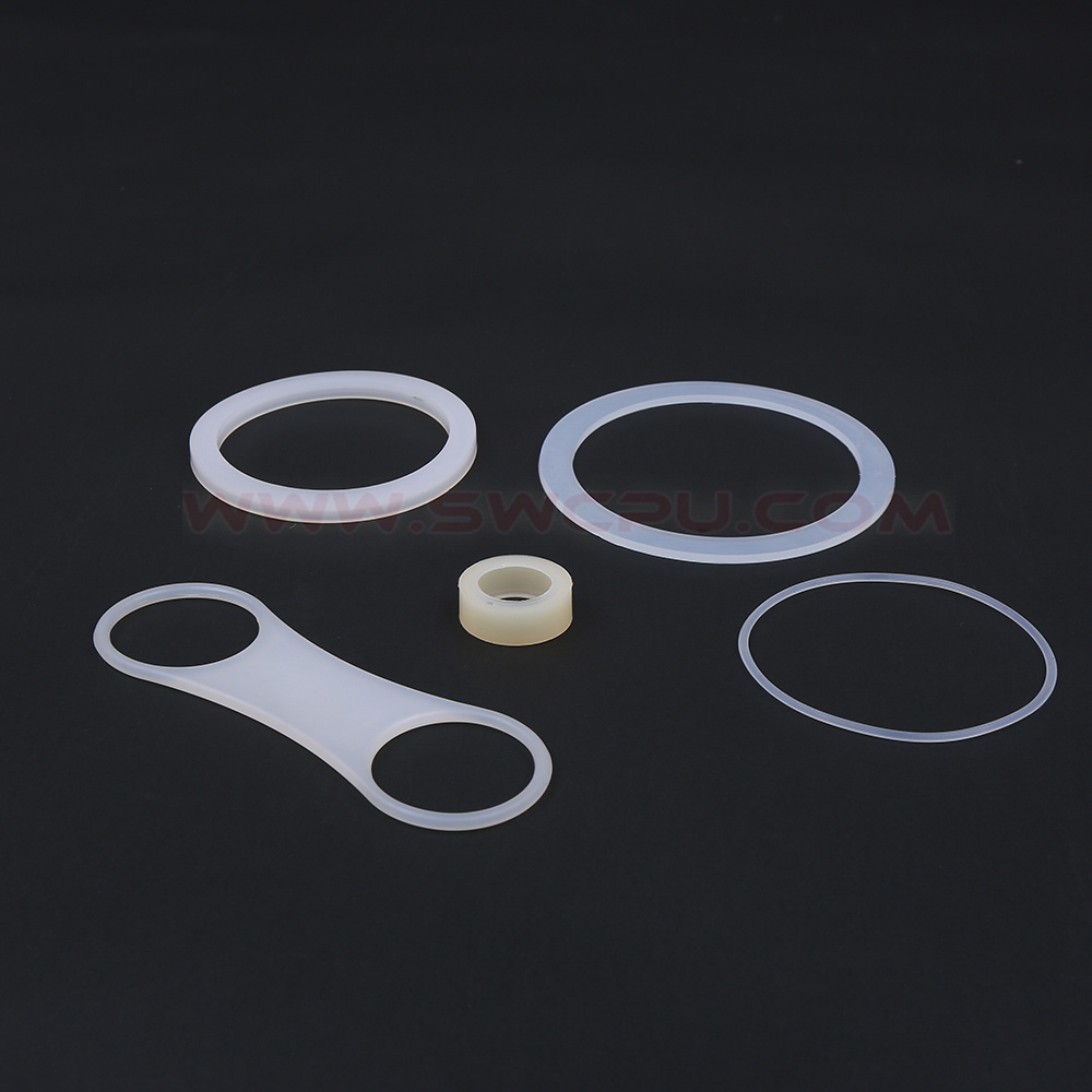 high quality customize various specifications and materials soft clear silicone o-ring