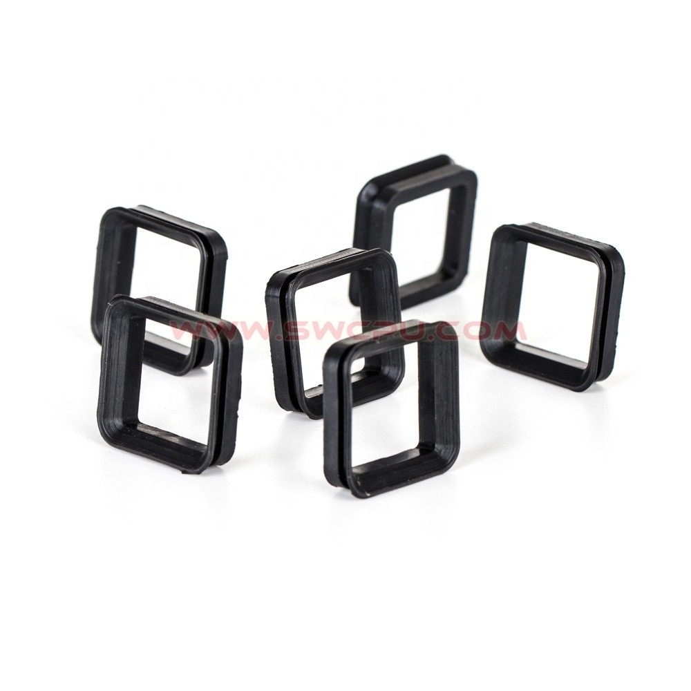 Custom Wear resistant damping square rectangular rubber grommets