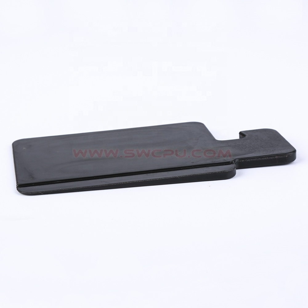 Custom molded truck rubber mud flaps