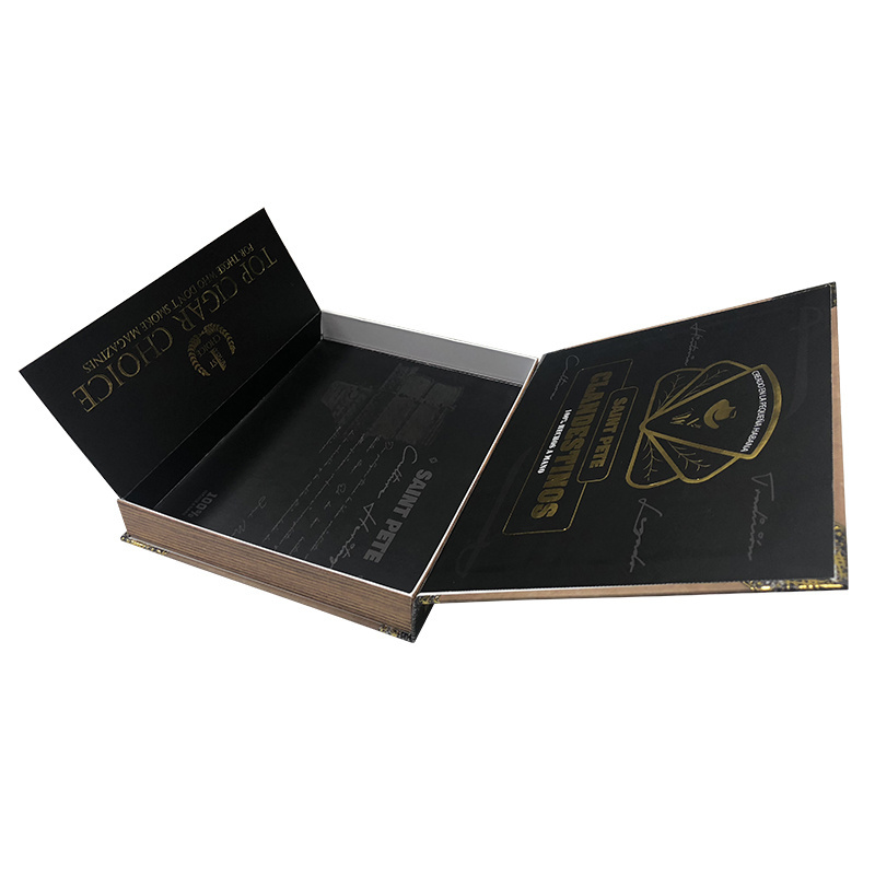 Custom Gift Paper Cardboard Packing Cigar Packaging Box With Lighter Inserts