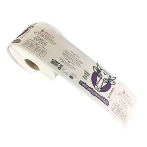 Factory Supply Waterproof Self-adhesive Logo Printed Food Synthetic Meat Packaging Labels Vinyl Pe Beef Stickers