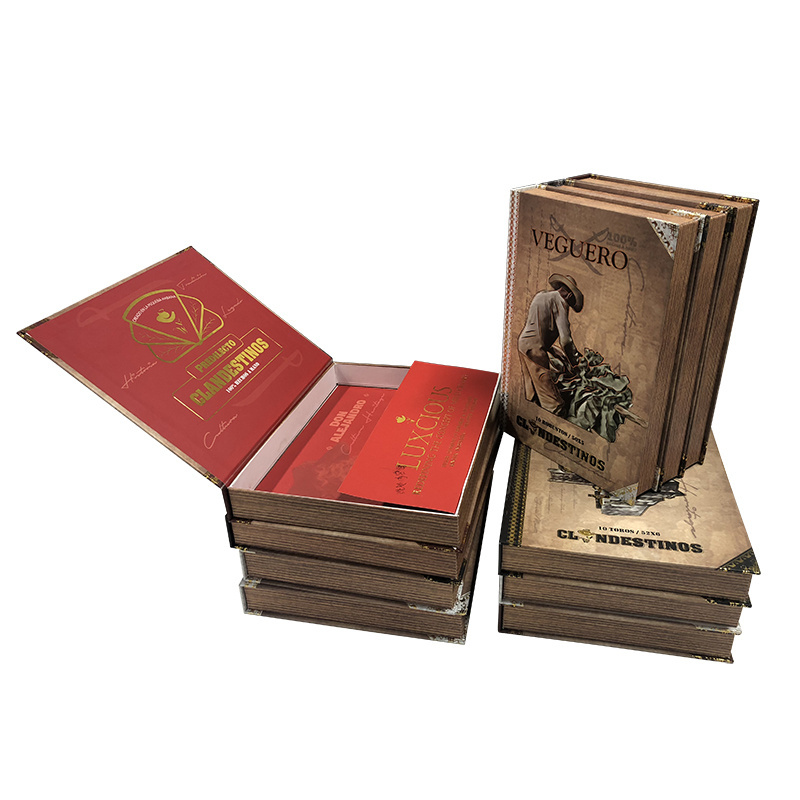 Custom Gift Paper Cardboard Packing Cigar Packaging Box With Lighter Inserts