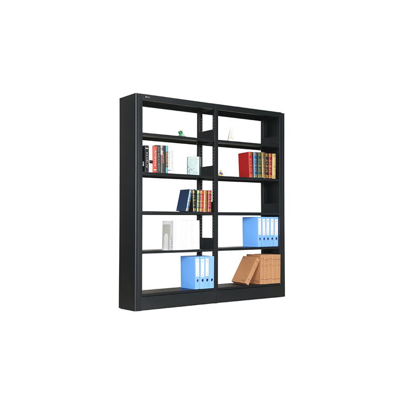 Modular book holder magazine rack wood and metal bookshelf condense shelving