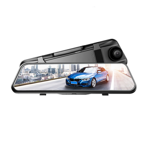 Auto Wholesale Dual 1080P 9.66 Inch Reverse Camera Front And Rear Night Vision 4K Mirror Dash Cam With Parking Sensor