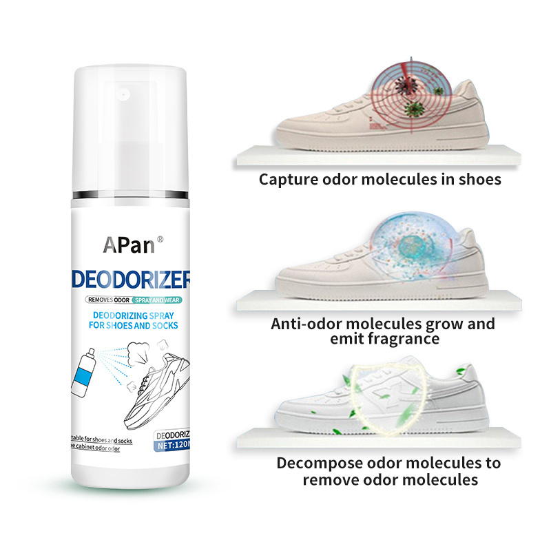 120ml  Shoe Deodorizer  Foot Spray - Shoe Odor Eliminator For Shoes,Sneakers,Leather Neutralizes Smelly Odors