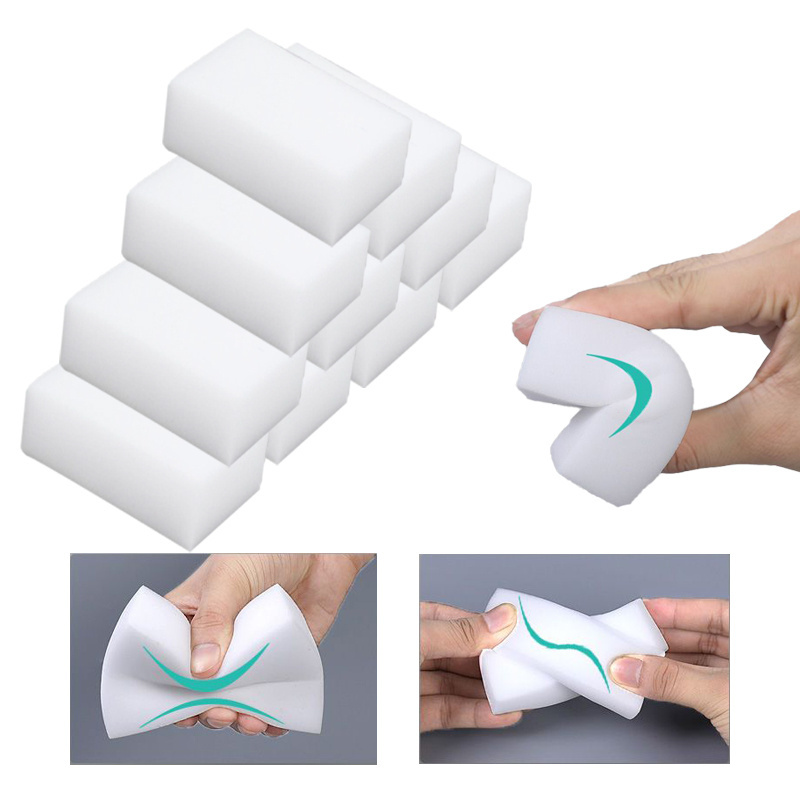 Sponge Eraser Multi-functional Foam Cleaner White Sponge Cleaner Flat Eraser M agic   High Density Original Melamine Sponge