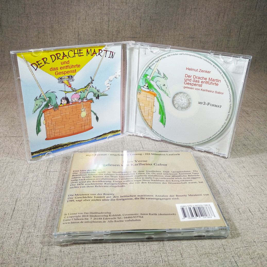 CD Replication duplication music records with custom printing CD box set and jewel case