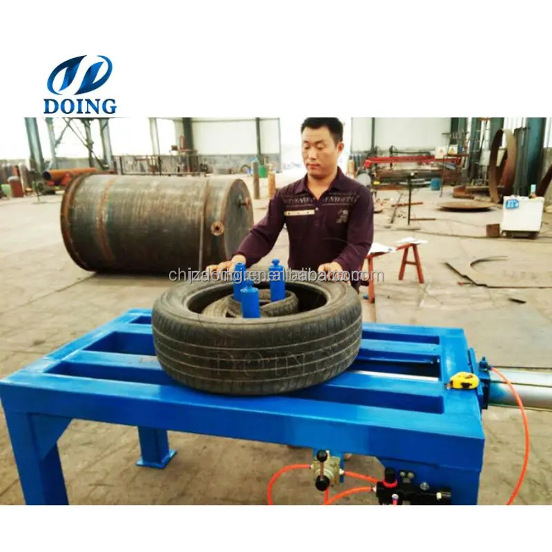 Factory supply waste tire doubling and tripling machine waste tyre packing unpacking recycling plant