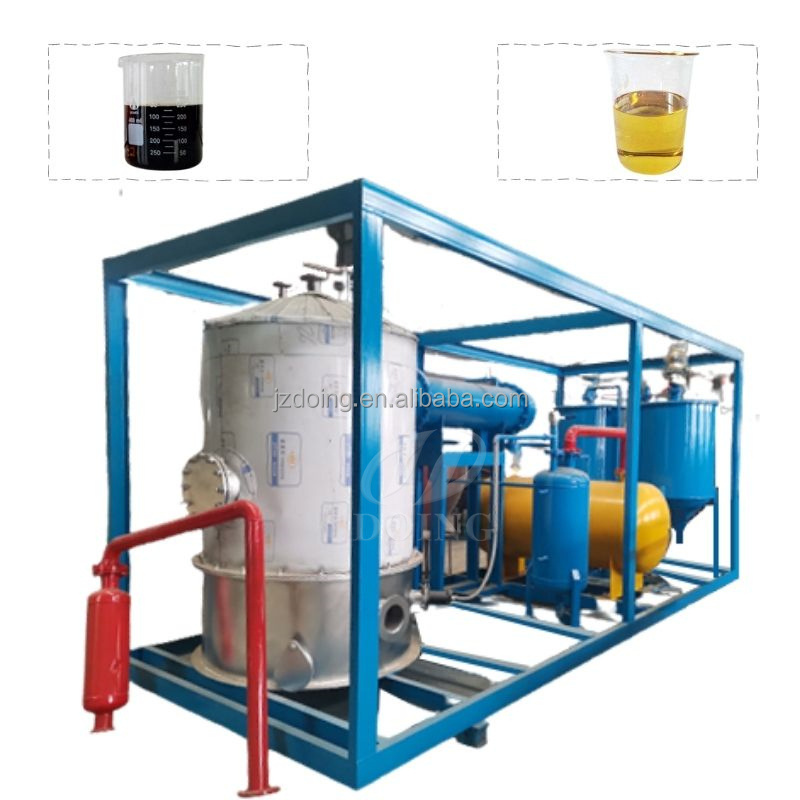 Small to big capacity waste motor engine oil to diesel distillation machine Crude oil refinery plant for hot business