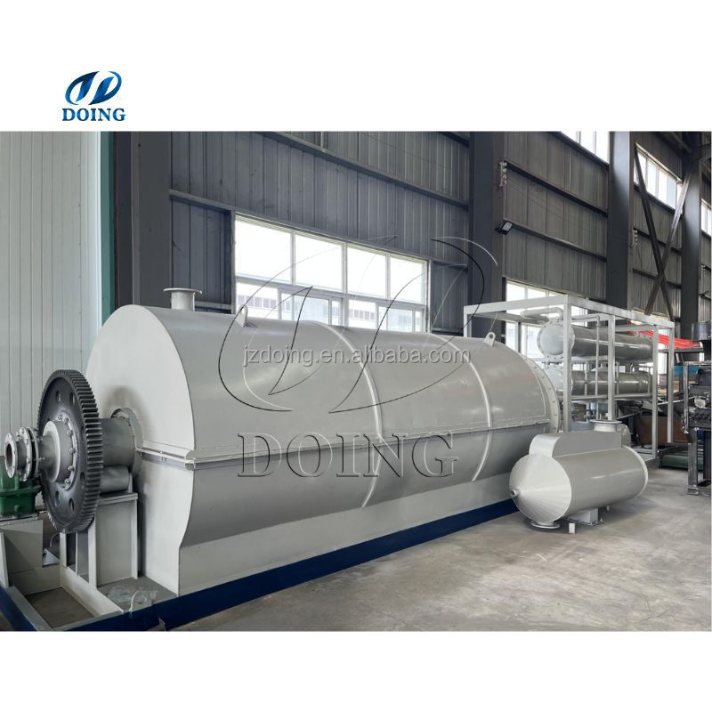 Top Sale 1-50Ton Pyrolysis plastic machine for sale tire oil pyrolysis plant scrap tyre recycling to fuel production line