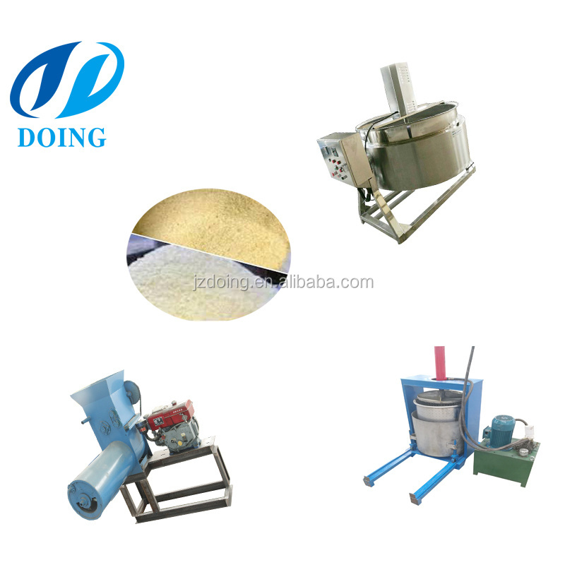 Electric cassava grater with presser machine for garri making