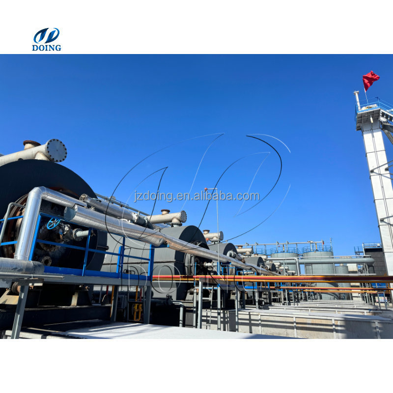 Top Sale 1-50Ton Pyrolysis plastic machine for sale tire oil pyrolysis plant scrap tyre recycling to fuel production line