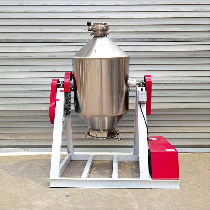 Industrial 50kg 100kg 200kg Stainless Steel Rotary Food Grade Dry Powder Drum Mixer