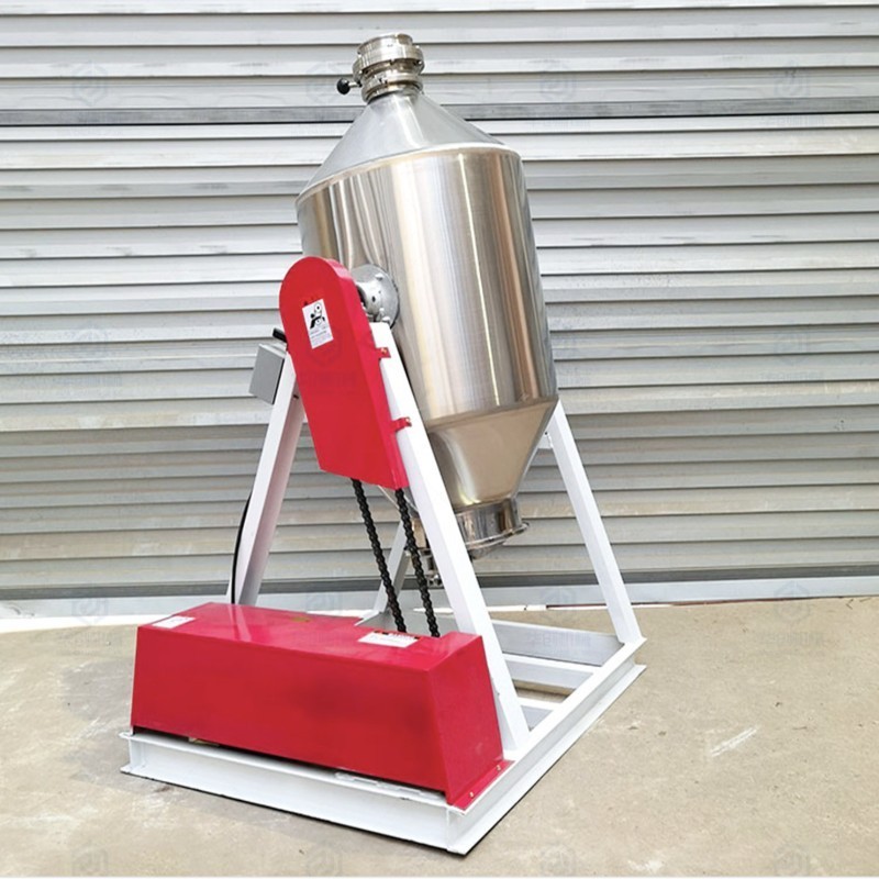 Industrial 50kg 100kg 200kg Stainless Steel Rotary Food Grade Dry Powder Drum Mixer