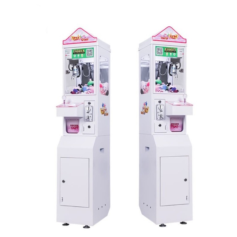 Mini Bill Acceptor Crazy Arcade Game Plush Toys Crane Claw Machine