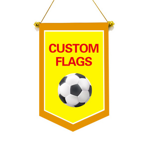 Promotional Product Custom football team exchange flag cotton canvas hanging wall banner