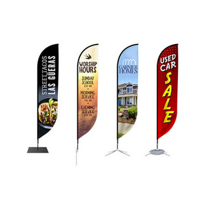 customized miniature tear drop with stands  advertising large feather flag banners wind flying feather flag banner display blank