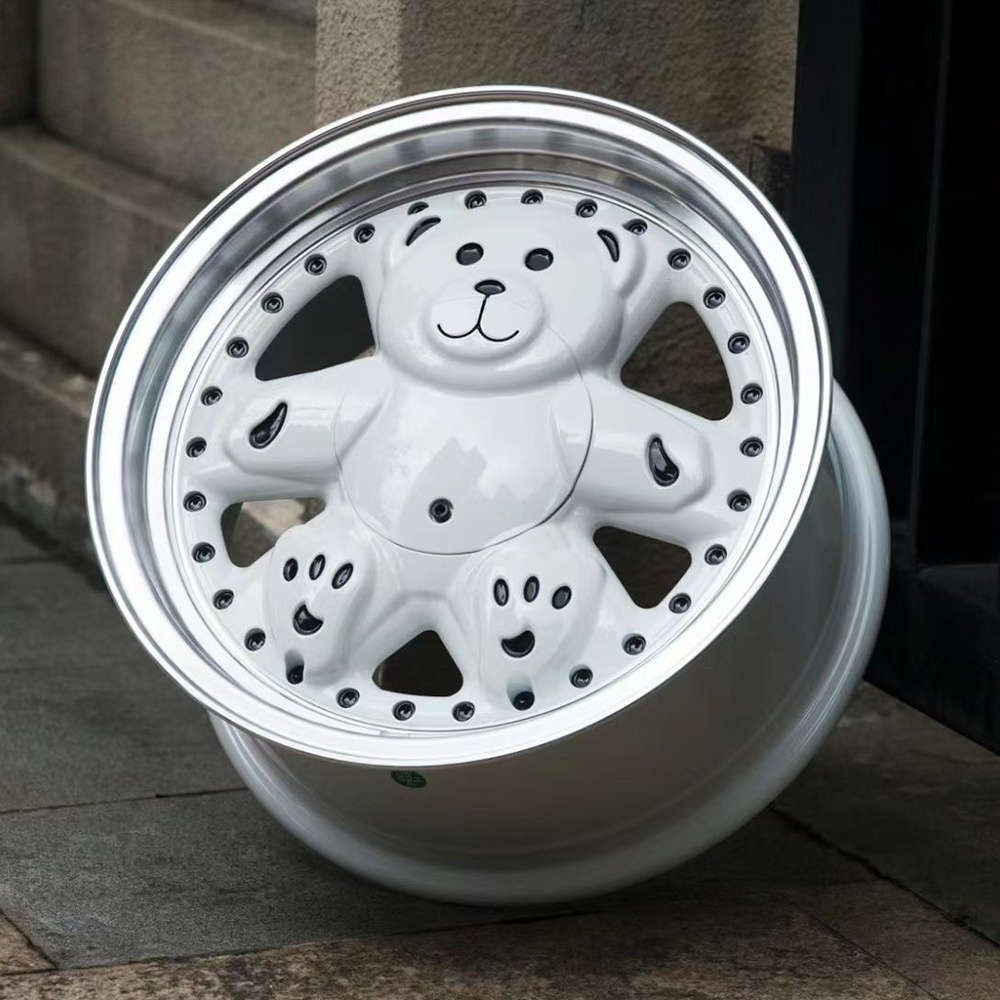 custom forged teddy bear design wheel 14 15 16 17 5x112 5x120 alloy wheel