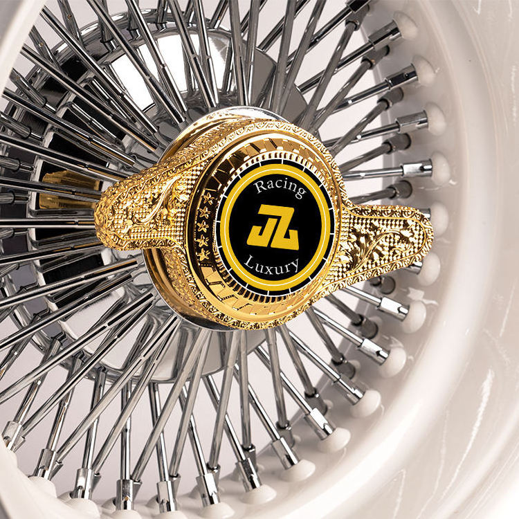 JZ OEM custom wire wheels 100 spoke chrome wire wheel rims 13x7 14x7 15x7 14x5.5 5x120 5x1143 wheel