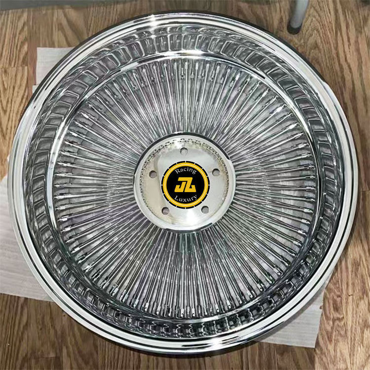 Spoke Wire Wheel Spoke Knock Offs Rim Custom Carton Aluminum Alloy 5 Years JZ Silver 20 21 22 23 24 Inch Chrome Polished 26 Inch