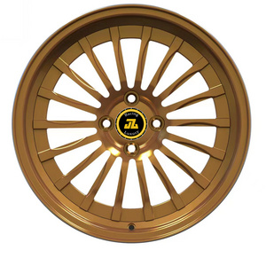 Jiangzao customize mercedes benz rims 19 te37 6x130 aluminum 20" chrome and gold forged car wire wheel rim 19-24 inch 5x114