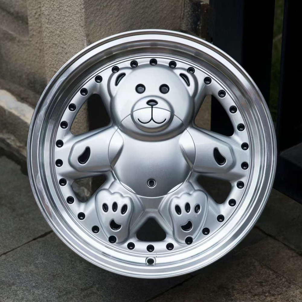 custom forged teddy bear design wheel 14 15 16 17 5x112 5x120 alloy wheel