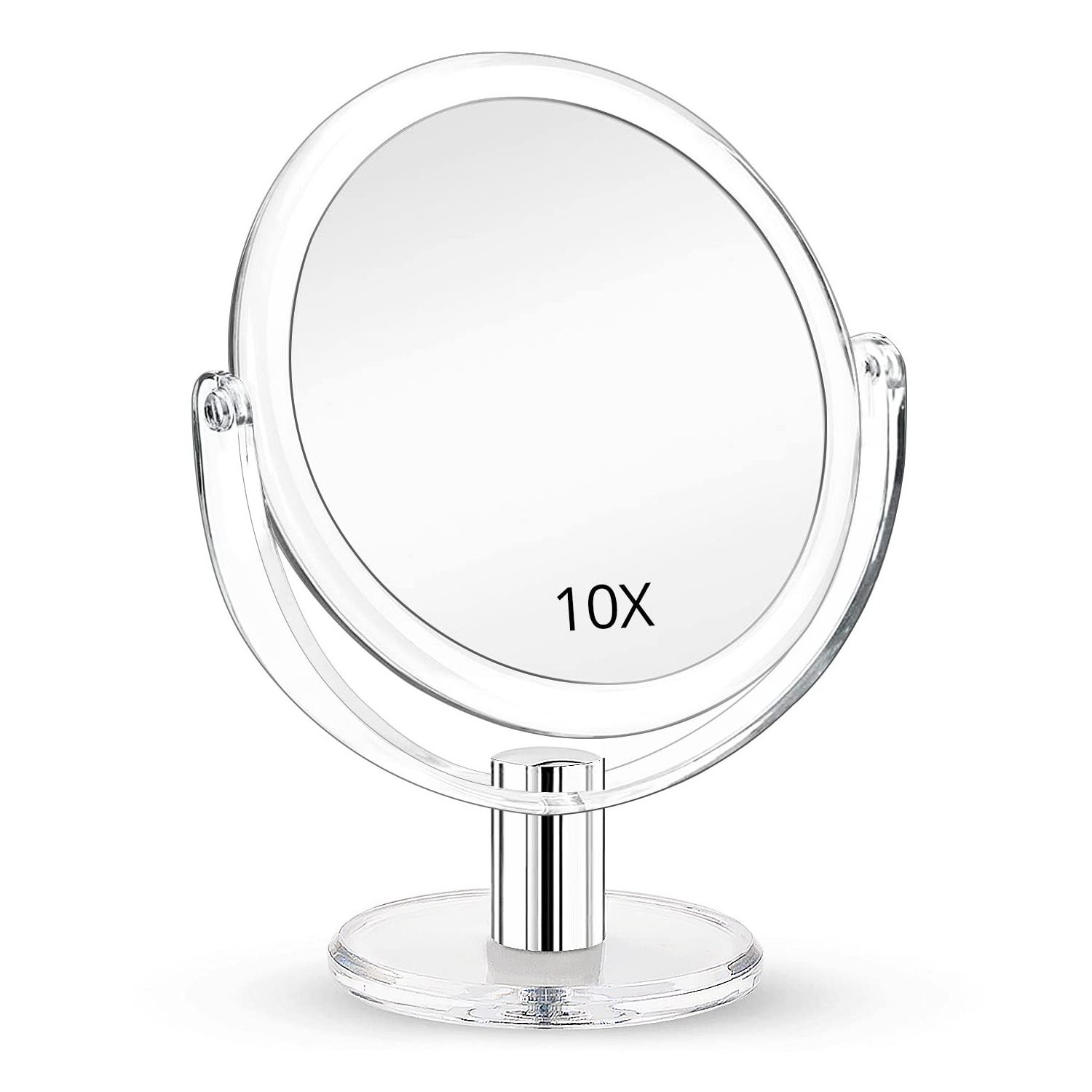 Double Sided 7 Inch  1X and 10X Magnifying Makeup Mirror Cosmetic Vanity Mirror